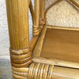 Vintage rattan shelf