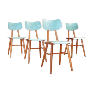 Série de 4 chaise bois