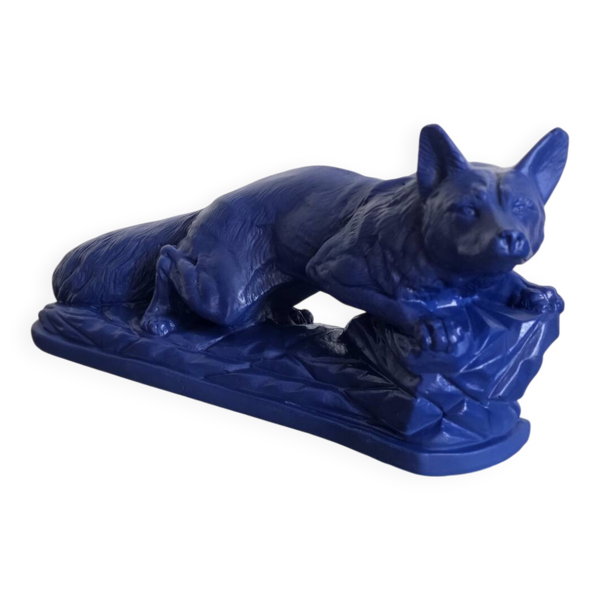 Sculpture années 50 bleu Klein