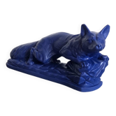 Sculpture années 50 bleu Klein
