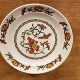 6 assiettes plates syracuse sarreguemines décor fleurs