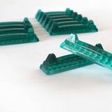 Set of 12 glass knife holders