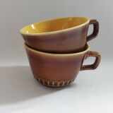 2 tasses à déjeuner Digoin Sarreguemines