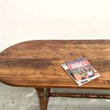 Grande table ancienne ovale en chêne massif – Circa 1900
