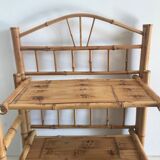 Folding bamboo shelf