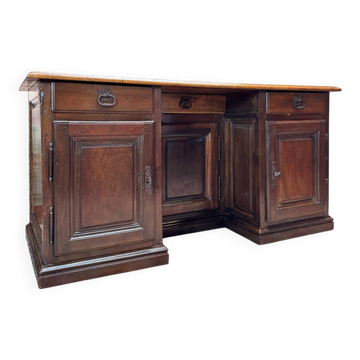 Bureau à caisson de changeur en noyer xviii eme siècle