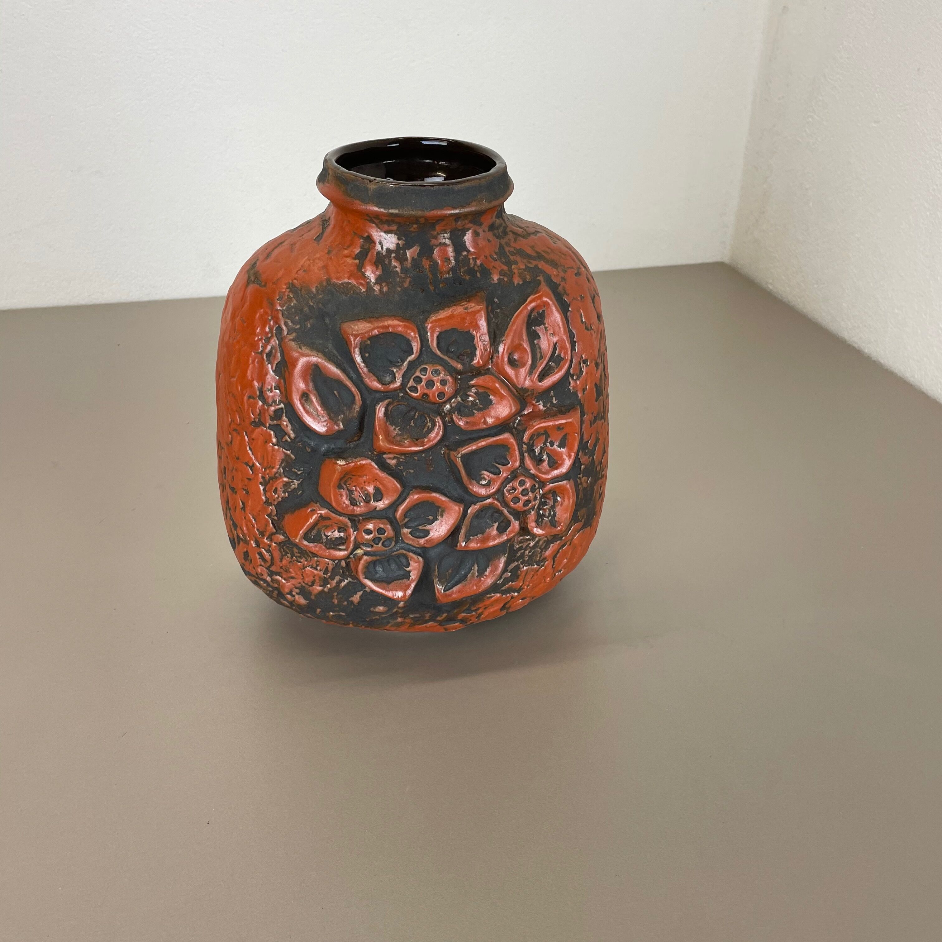 Fat Lava Ceramic Pottery Vase Heinz Siery Carstens Tönnieshof, Germany, 1970s