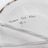 Rouen decorative plate with flower basket