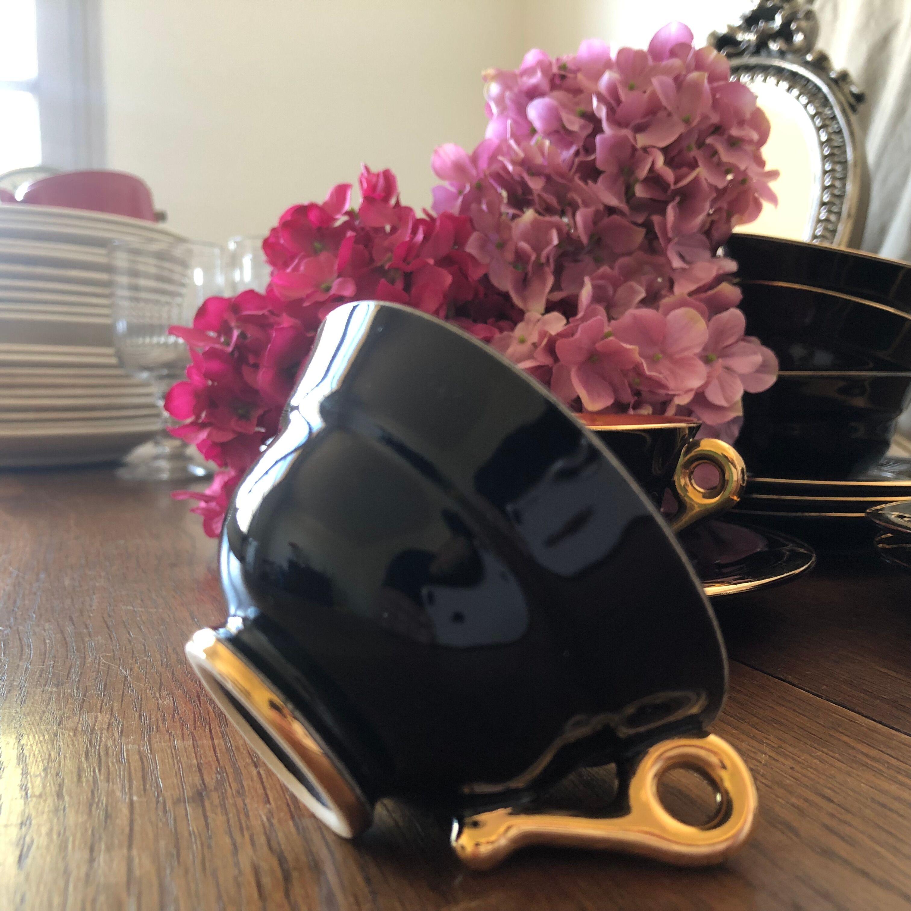 6 cups and saucer for coffee or tea art deco