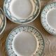 5 antique ironstone plates from Moulin des Loups.