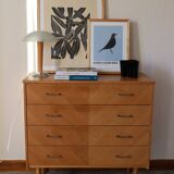 Commode vintage pieds compas