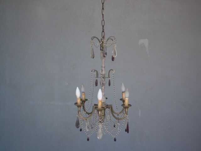 Pampille bronze chandelier and charm