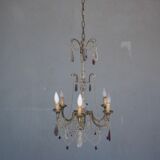Pampille bronze chandelier and charm