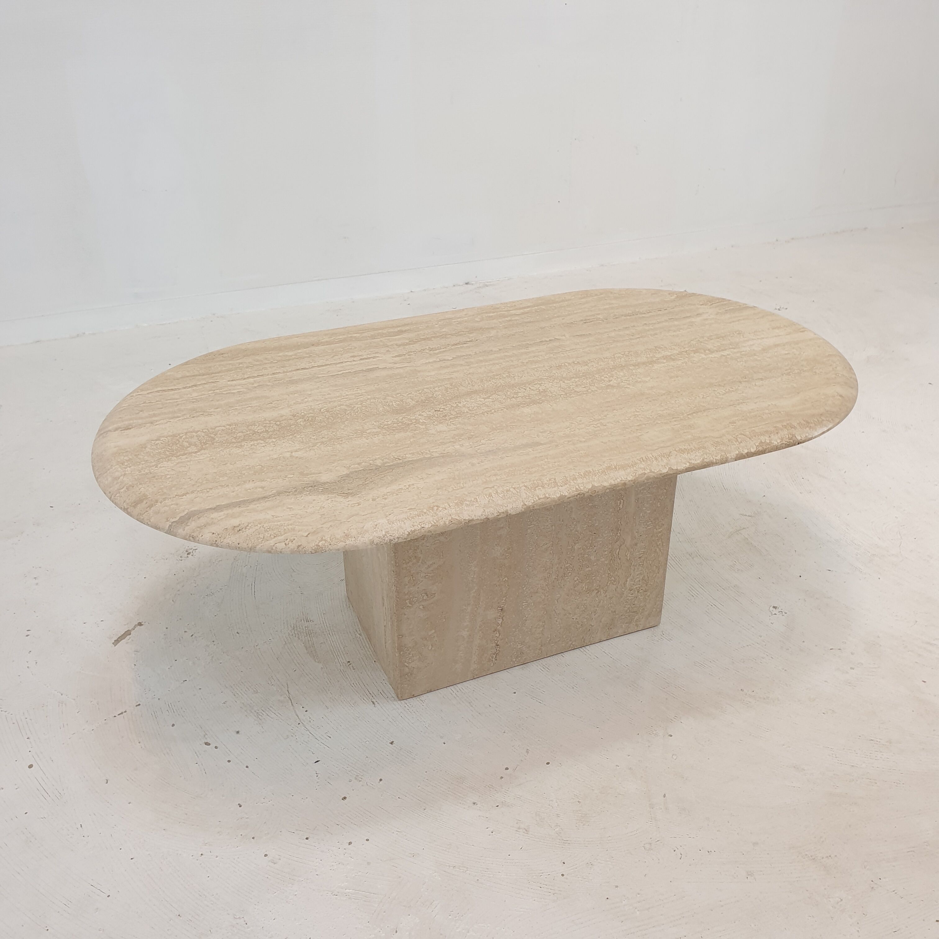 Italian Travertine Coffee Table, 1980's