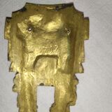 Pair of brass falls ornaments Louis XVI style -Bronze