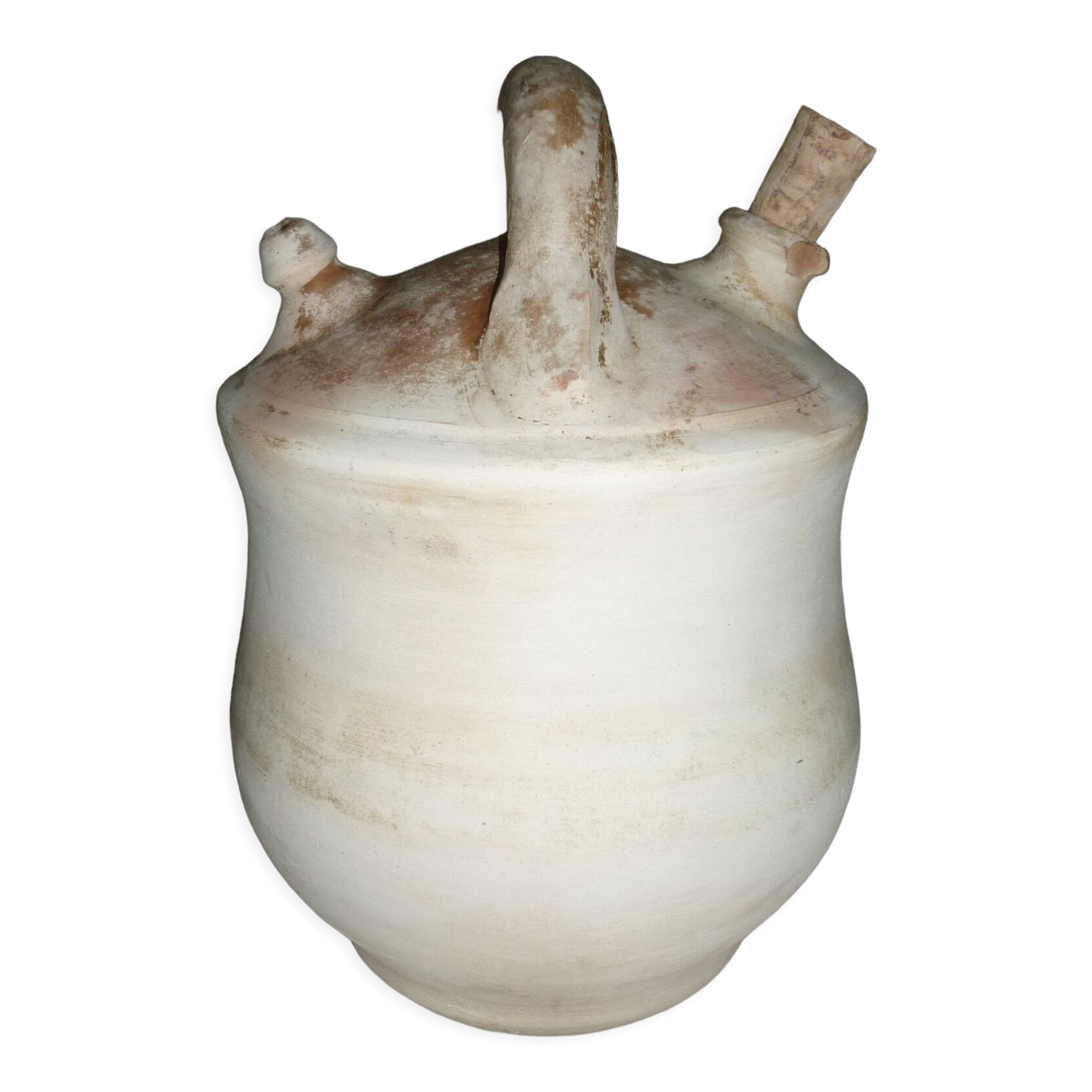 Ancient natural terracotta jug