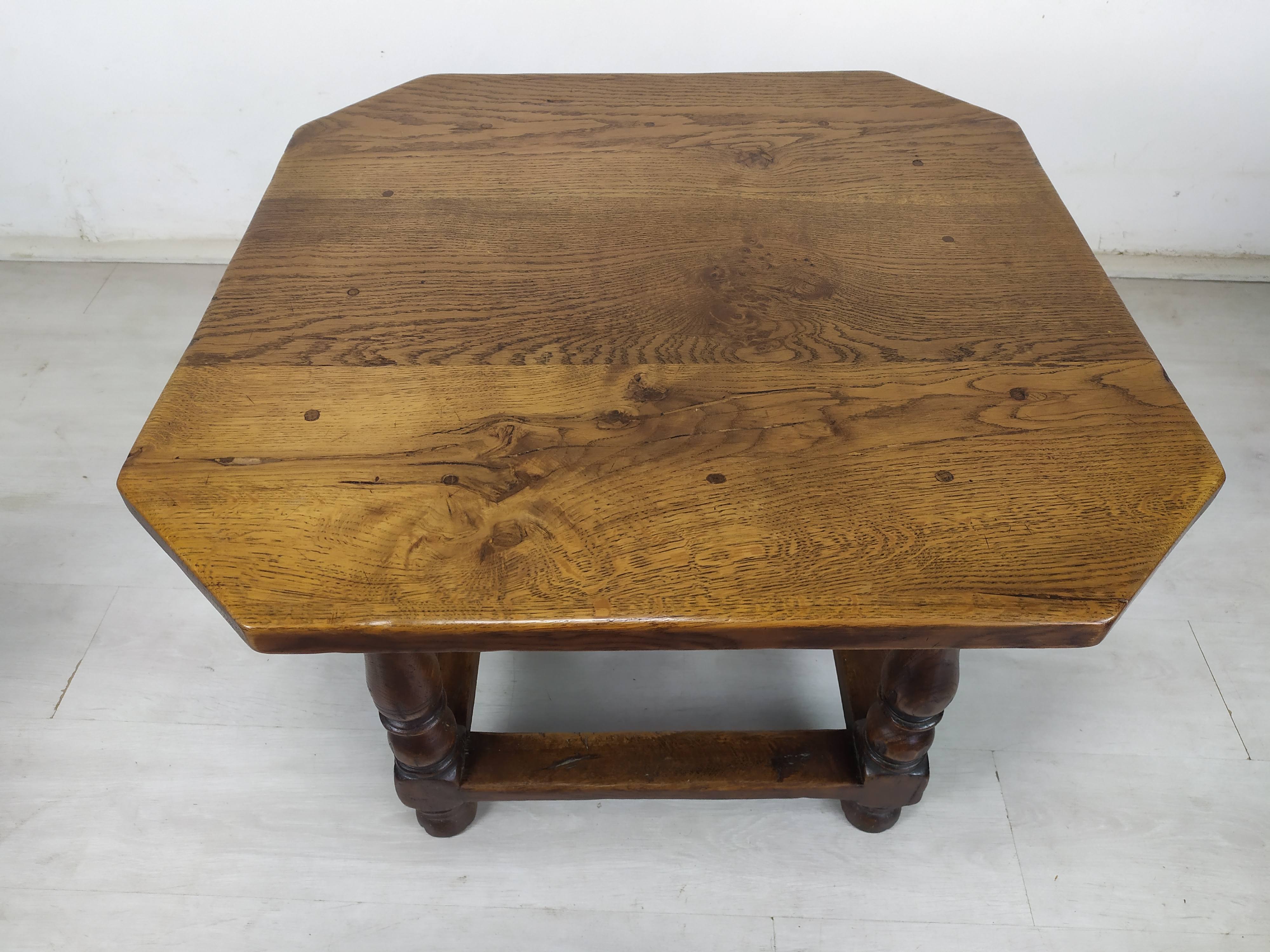 Rustic oak coffee table