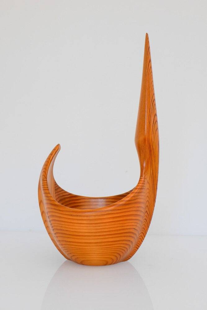 Vintage Swedish wooden bowl by Johnny Mattsson, 1959