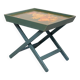 Turquoise Owl cross legs Serving table 1950s