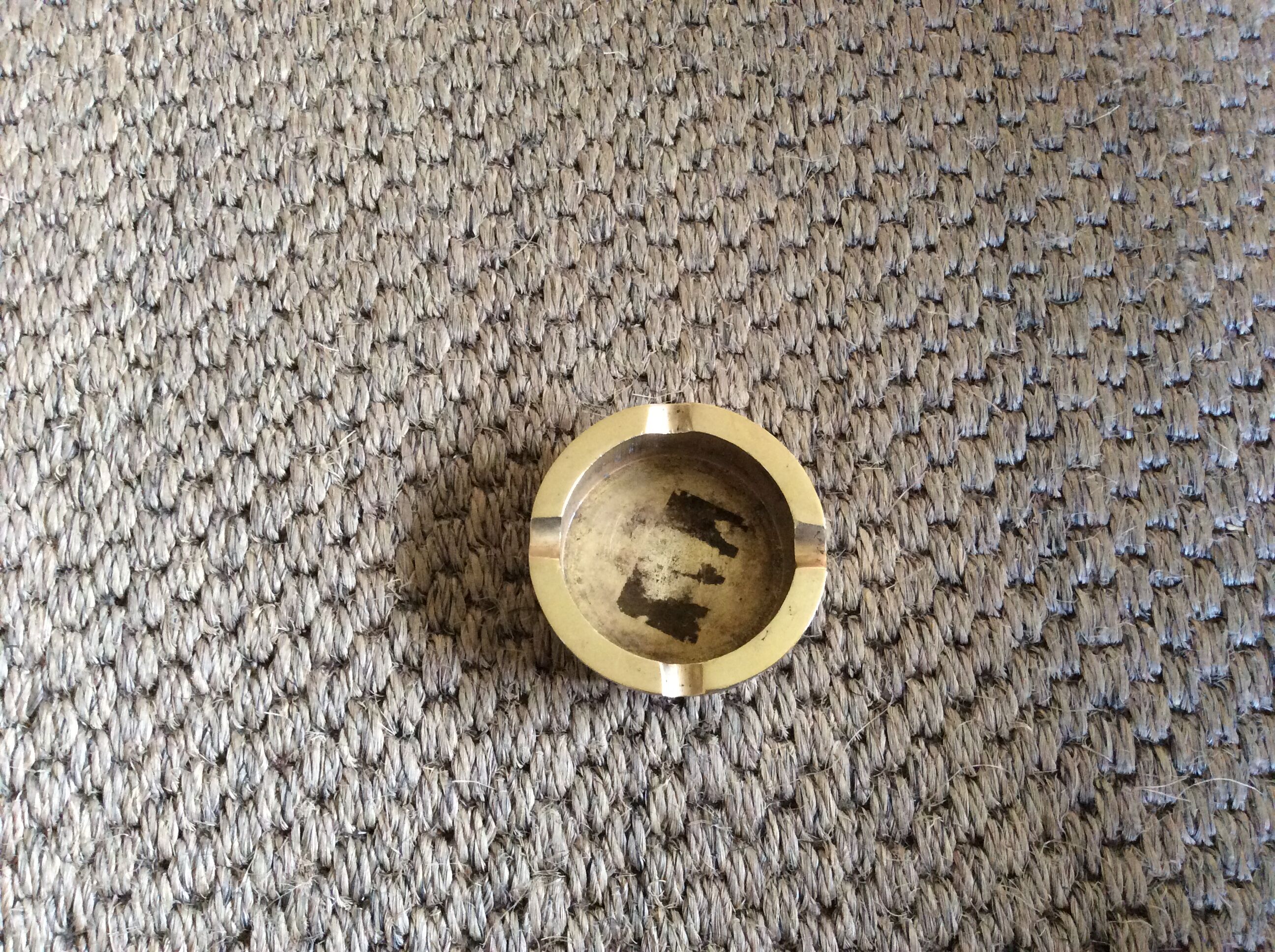 Brass ashtray