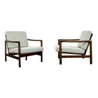 Pair of B-7522 Armchairs by Zenon Bączyk, 1960s