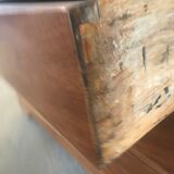 Louis Philippe period dresser in solid walnut