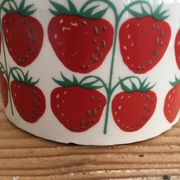 jam jar pattern strawberries manufacture Arabia Finland