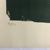 Bram van velde, mp 023, 1963. original lithograph signed in pencil