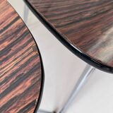 Set of 3 chairs in Formica and Chrome 70s