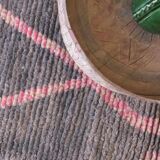 Grey runner rug - 410 x 78 cm