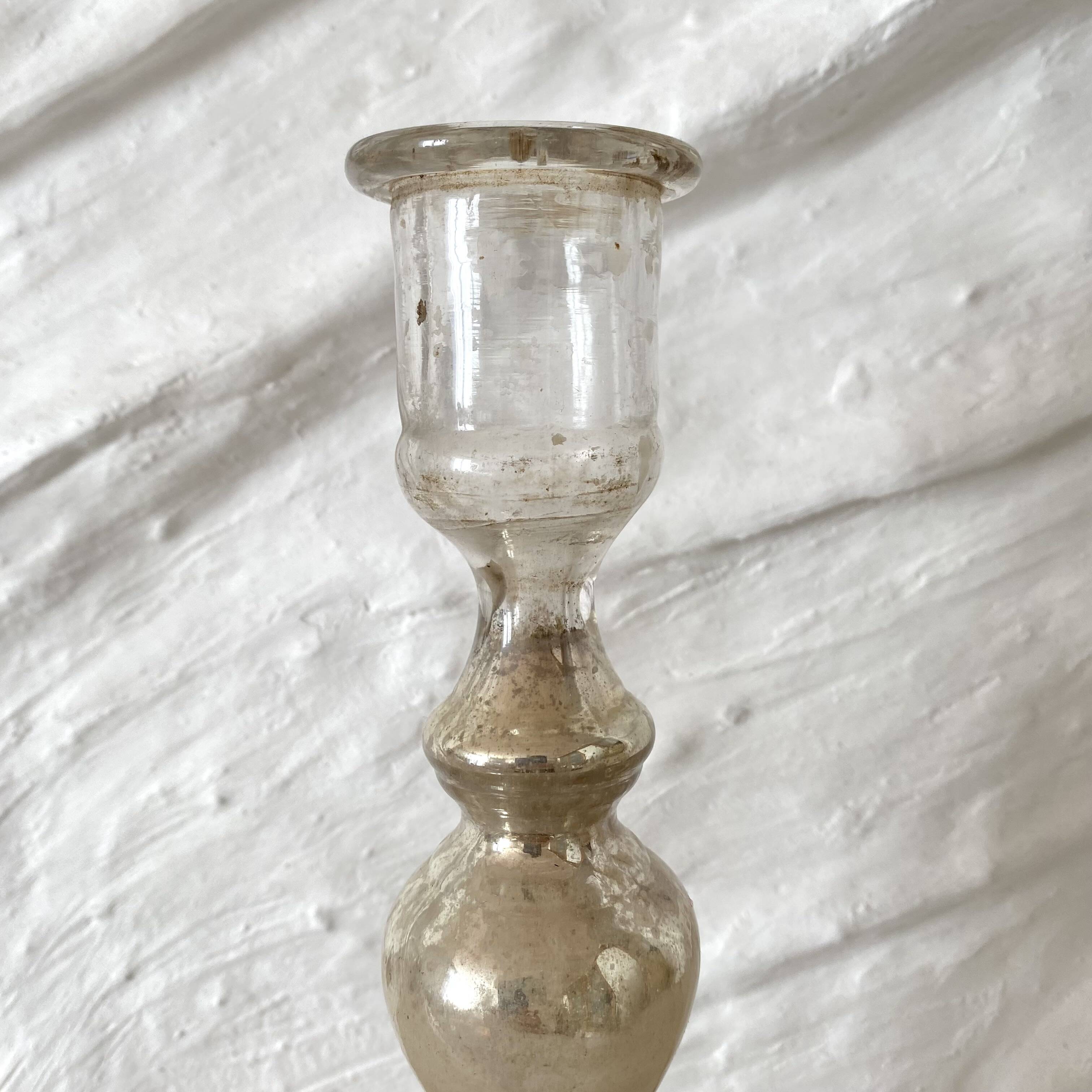 Antique mercury candlestick, 19th-century candlestick.