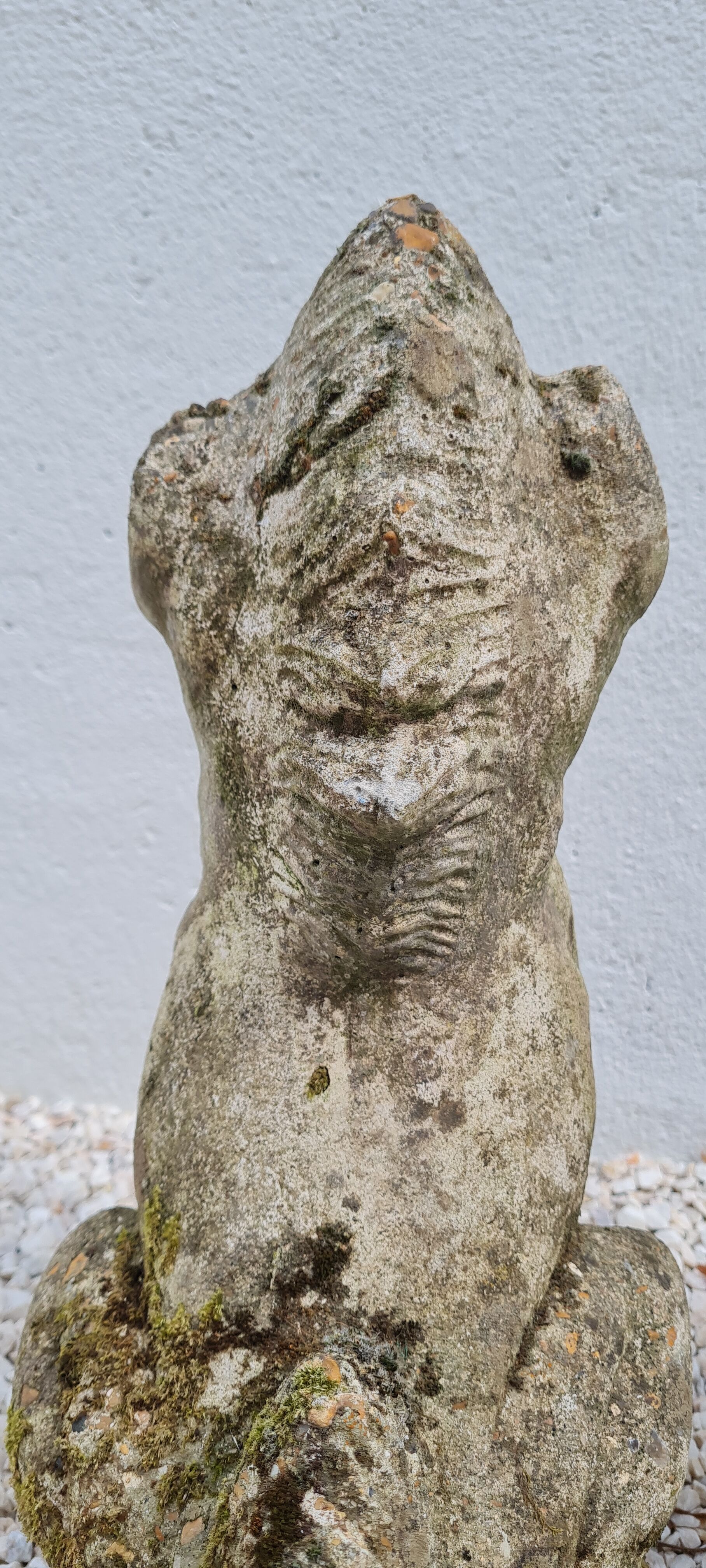 Reconstructed stone garden statues