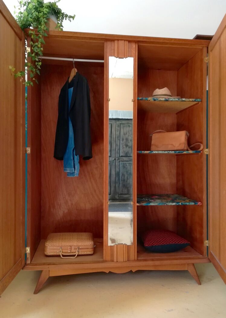 Vintage cabinet feet compass