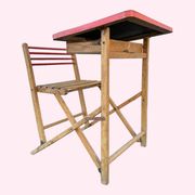 Bureau d’écolier pliable Plideal, années 1960