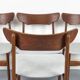 Chaises de salle à manger en teck danois par Schionning & Elgaard, années 1960, ensemble de 4