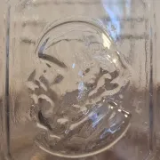 Carafe Jules Grevy 1879 fait main, verre moulé.