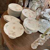 6 Flat plates diameter 22 cm .porcelain