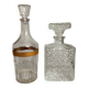 Paire de bouteilles carafes avec bouchons