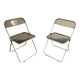 Pair of vintage 1960 Plia chairs by Giancarlo Piretti for Castelli
