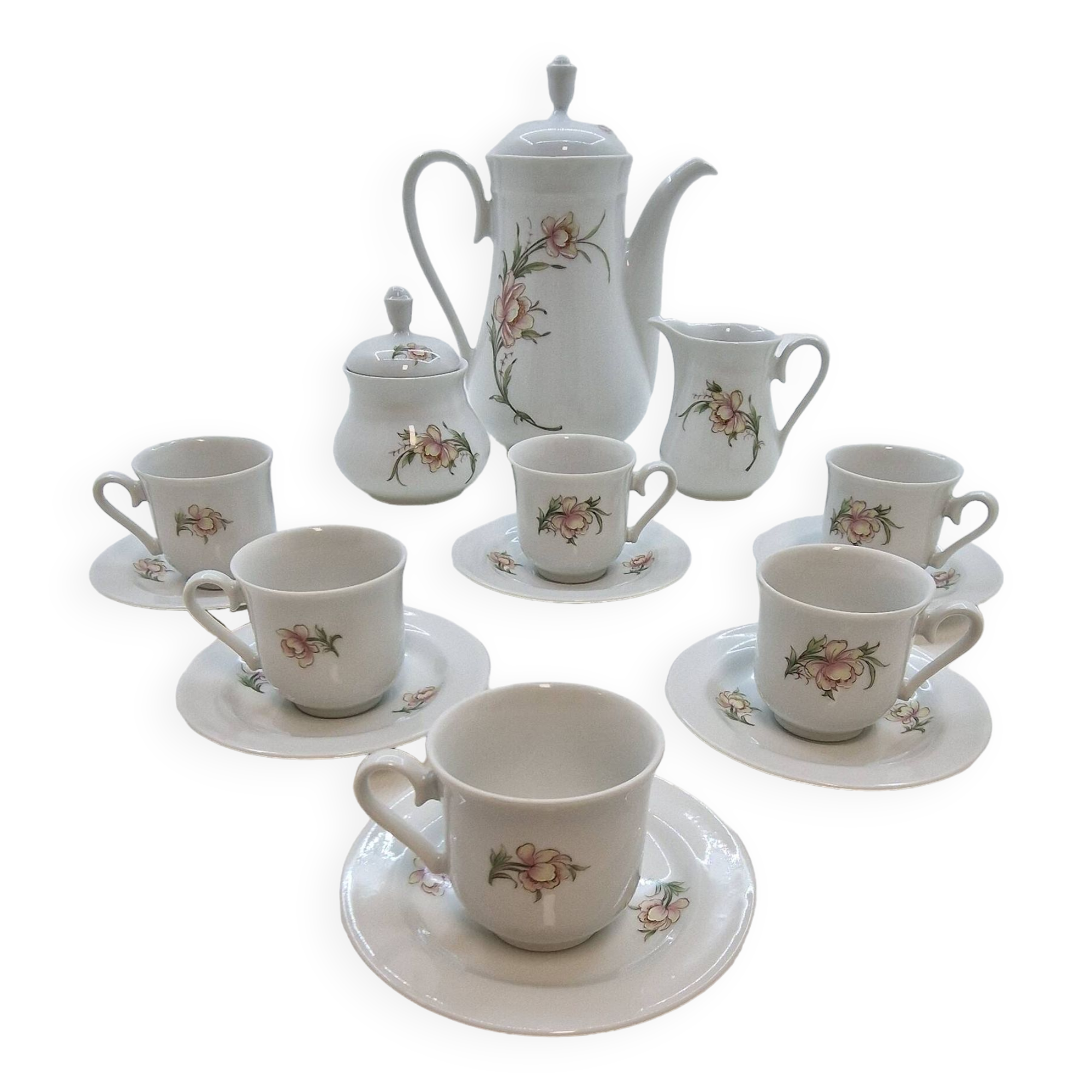 Johann Seltmann Vohenstrauss Bavaria 50/60 porcelain coffee service