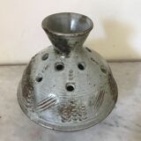Signed ceramic flower-picker vase