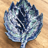 Vallauris blue ceramic sheet dish