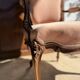 Antique Louis XV style armchair - powder pink fabric