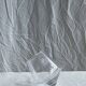 Small geometric carafe with diamond-shaped stopper and its 4 glasses