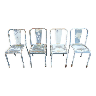 Set 4 chaises Tolix T4