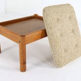 Mid century teak danish footstool domino mobler
