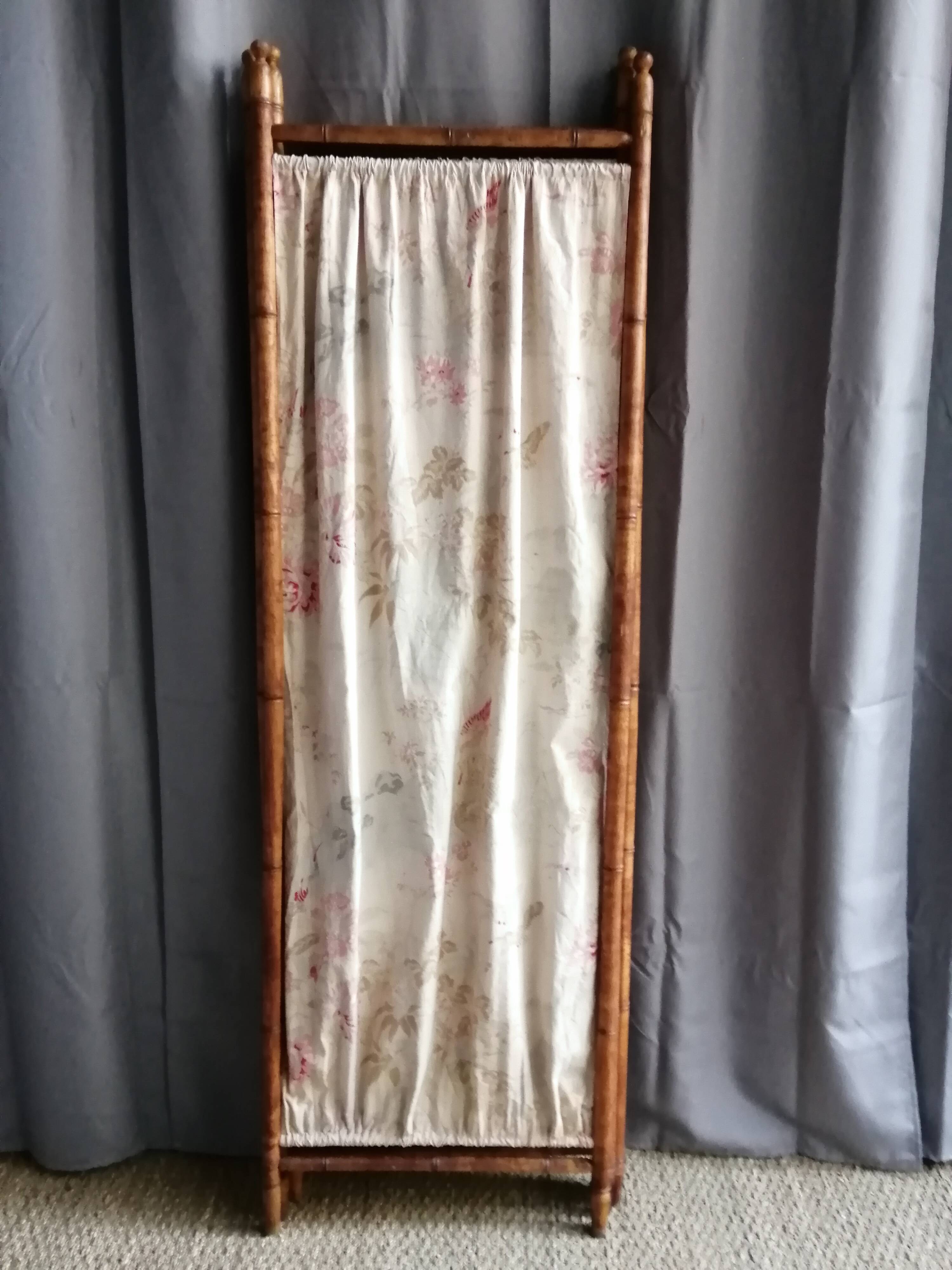Vintage rattan screen
