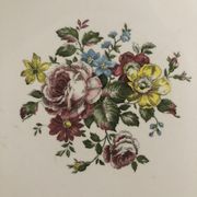 Antique earthenware dish from Luneville China Keller and Guerin 1889 "Chaillot de Vercor"