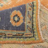 6x9 Pumpink Orange & Blue Classic Turkish Area Rug, 187x271Cm