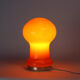 Lampe de table mid-century en verre opalin orange par Stefan Tabery, Opp Jihlava, années 1960.